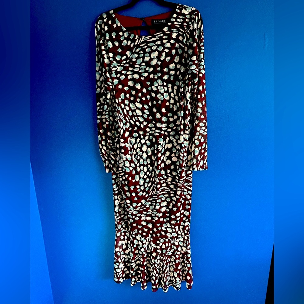 Midi printed dress